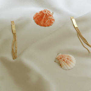 Nori Gold Tassel Studs