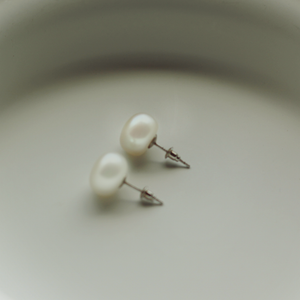 Splendore Pearl Silver Studs